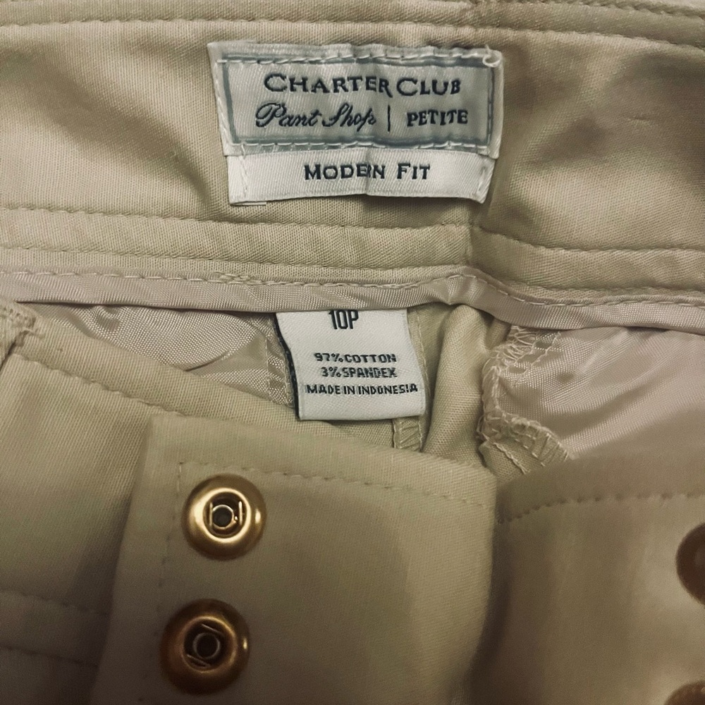 Charter Club Straight-Leg Pants in Light Beige - Picture 13 of 13